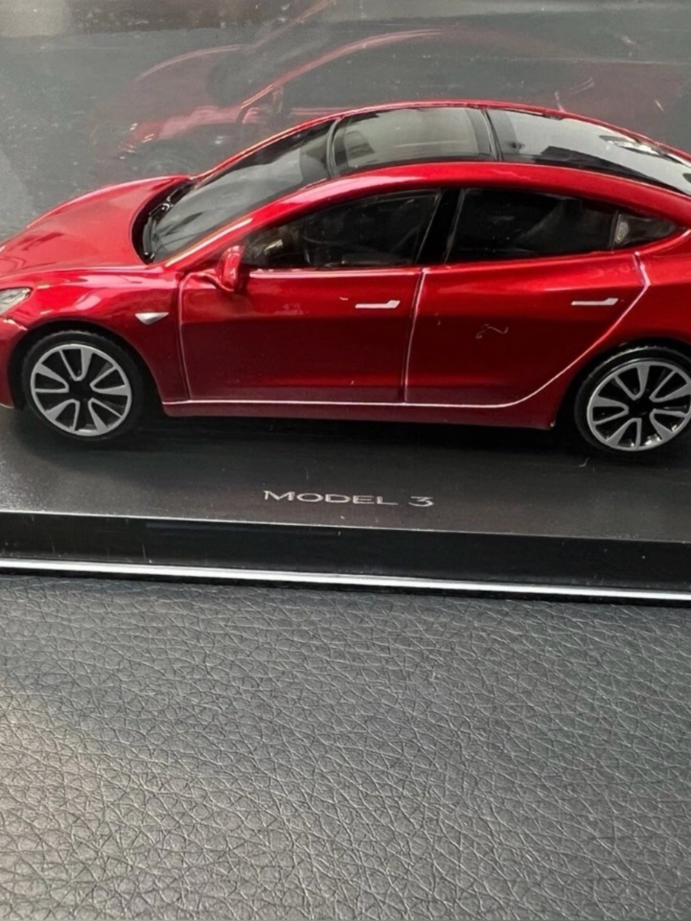 NEW! Genuine Tesla Model 3 Diecast 1/43 Gift Rare Multicoat Red Collectible OEM